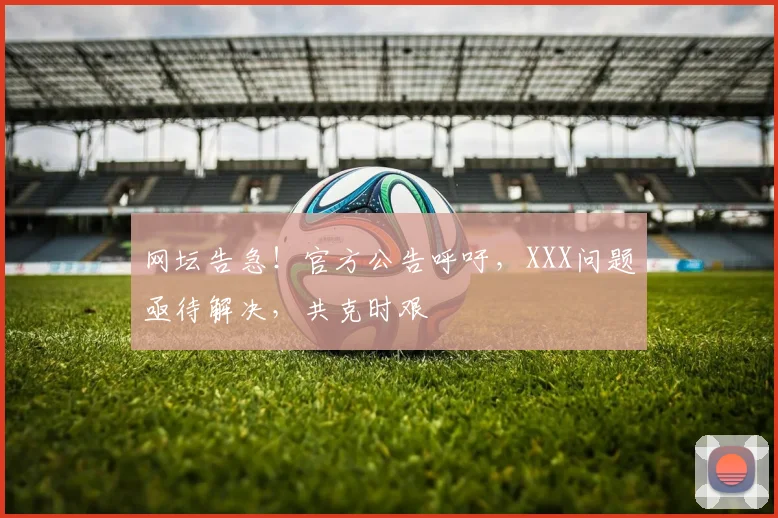 网坛告急！官方公告呼吁，XXX问题亟待解决，共克时艰